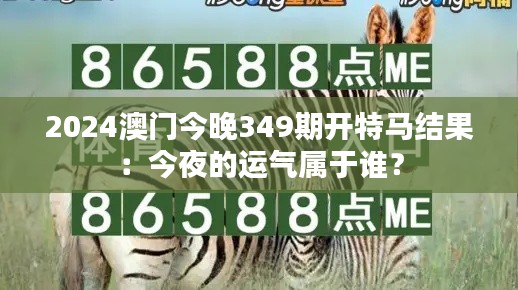 2024澳门今晚349期开特马结果:今夜的运气属于谁?