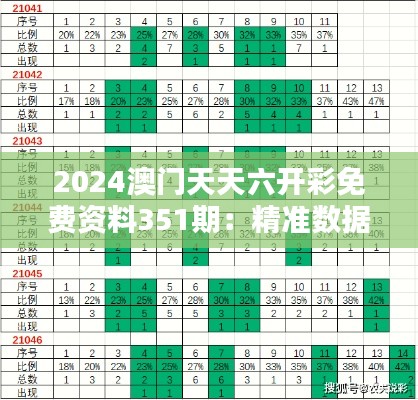 2024澳门天天六开彩免费资料351期:精准数据分析,助力好运连连