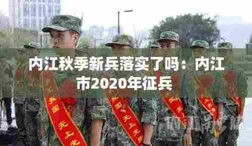 内江秋季新兵落实了吗:内江市2020年征兵