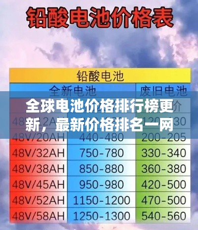 全球电池价格排行榜更新,最新价格排名一网打尽!