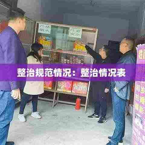 整治规范情况:整治情况表