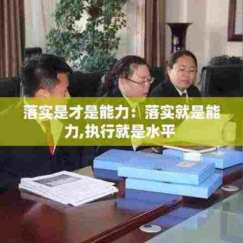 落实是才是能力:落实就是能力,执行就是水平