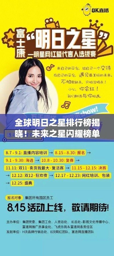 全球明日之星排行榜揭晓!未来之星闪耀榜单!