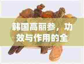 韩国高丽参,功效与作用的全面解析