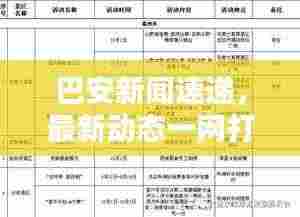 巴安新闻速递,最新动态一网打尽