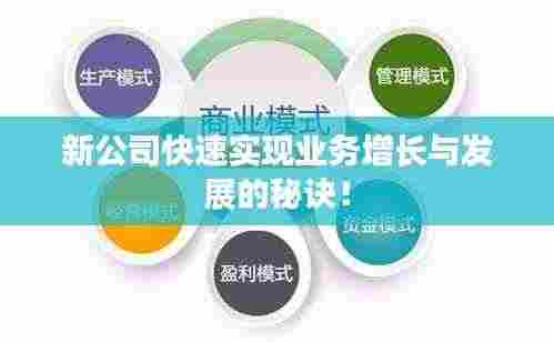 新公司快速实现业务增长与发展的秘诀!