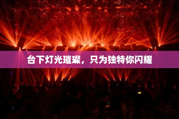 台下灯光璀璨,只为独特你闪耀