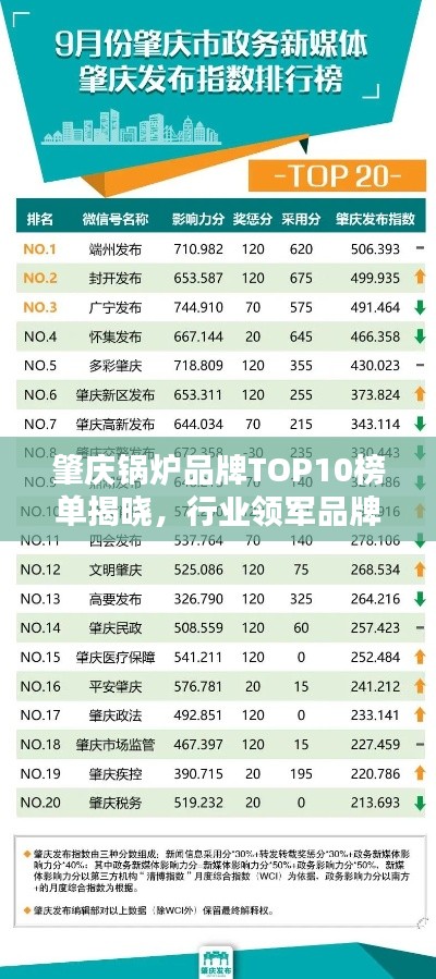肇庆锅炉品牌TOP10榜单揭晓,行业领军品牌一览无余