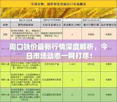 周口铁价最新行情深度解析,今日市场动态一网打尽!